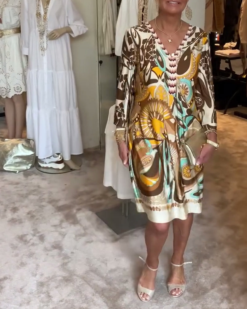 Mariane™ - Vestido con Estampado Vintage
