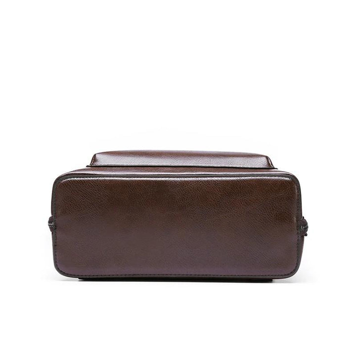 ALICE - BOLSA DE CUERO VINTAGE CON DOBLE CREMALLERA