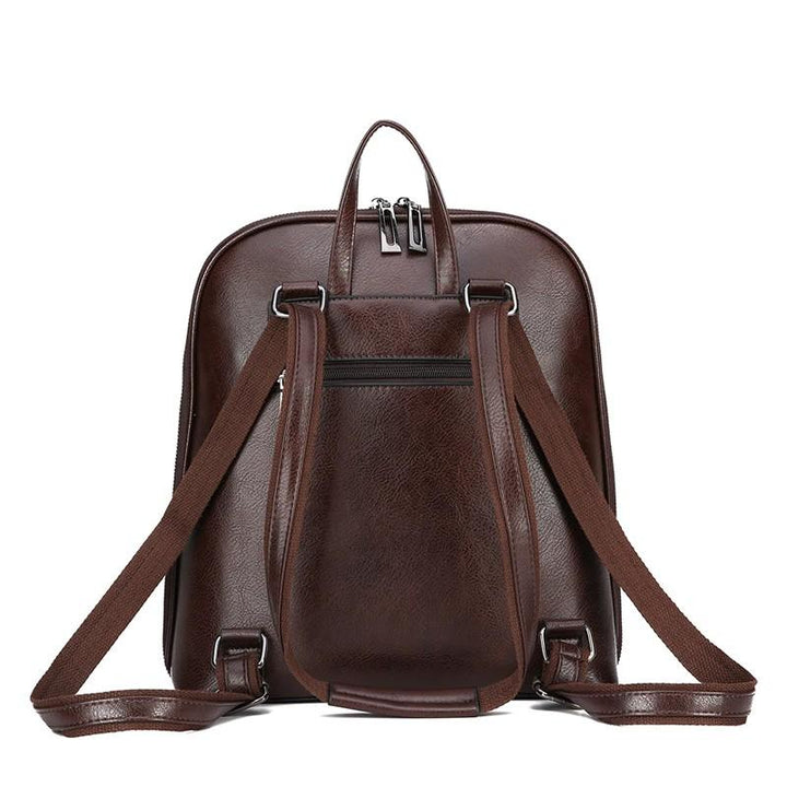 ALICE - BOLSA DE CUERO VINTAGE CON DOBLE CREMALLERA