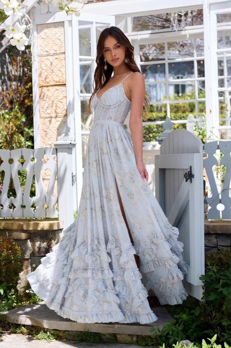 BLANCAFLOR - VESTIDO MAXI FLORAL ENCANTADOR