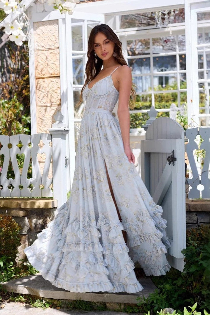BLANCAFLOR - VESTIDO MAXI FLORAL ENCANTADOR