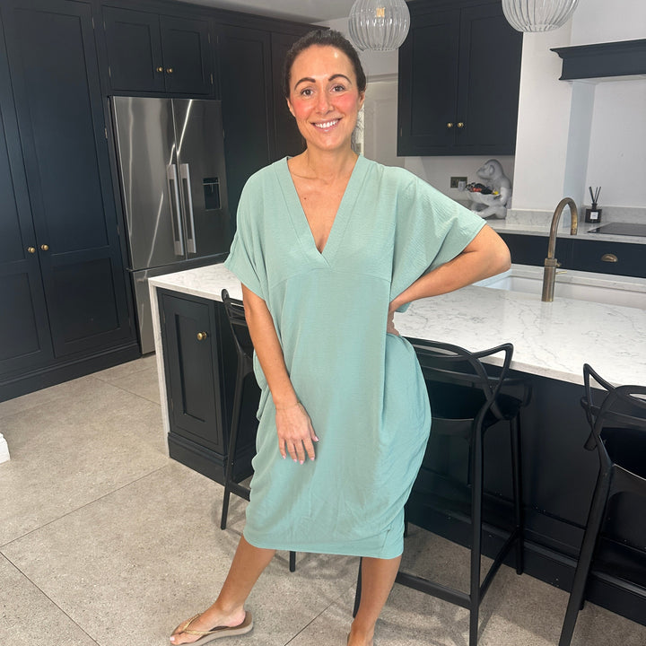 TANYA - VESTIDO MAXI CON ESCOTE EN V