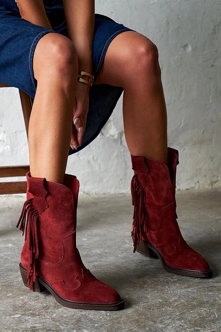 Vivian® | Botas Cortas Estilo Western