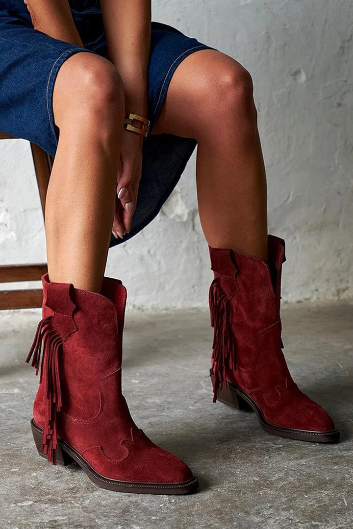 Vivian® | Botas Cortas Estilo Western
