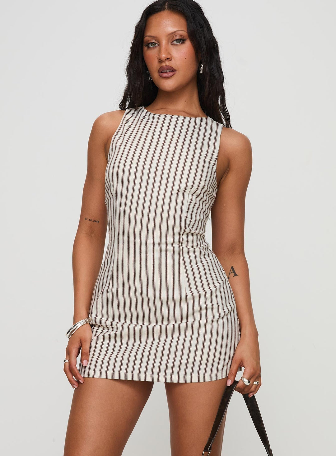 YVETTE - VESTIDO MINI A RAYAS CHIC