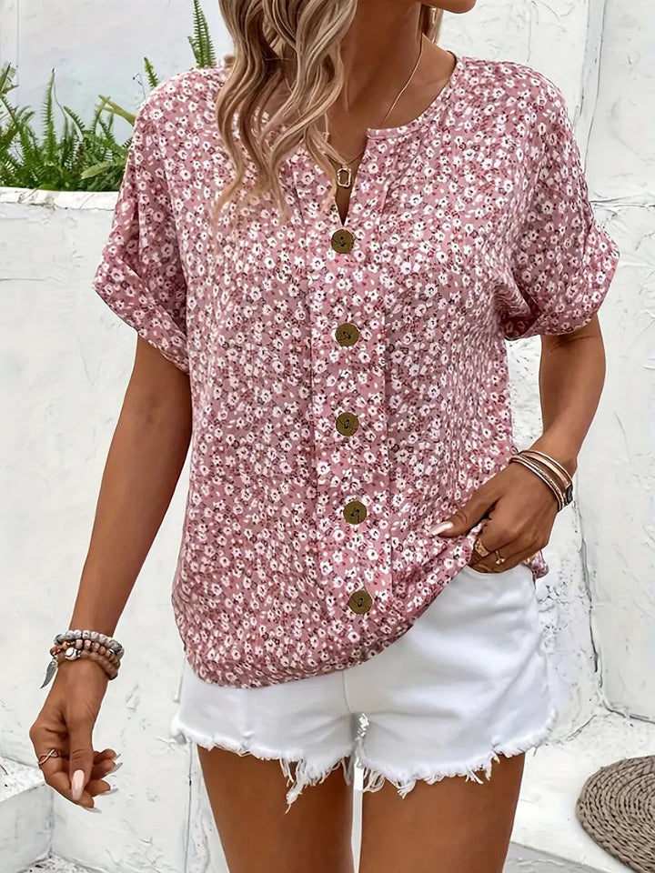 KATY - TOP DE SOL CON FLORES Y BOTONES