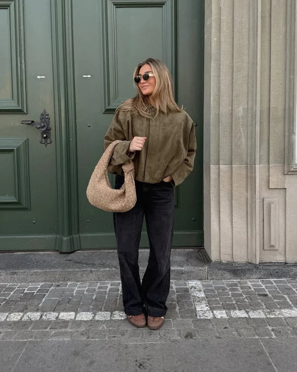 ADA - CHAQUETA BOMBER DE PIEL SINTÉTICA