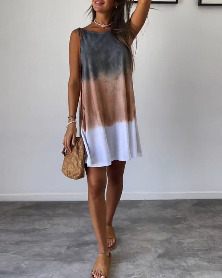 Crizzia - Vestido Casual con Degradado