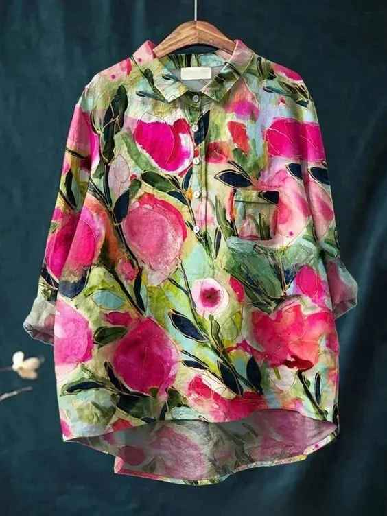 Terra | Camisa con Estampado Floral Vintage Encantador