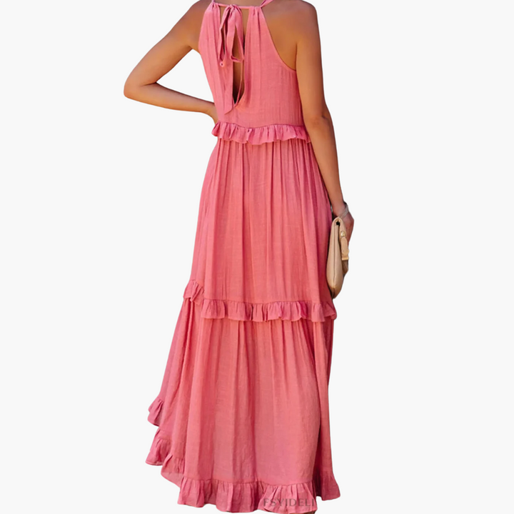 DIVINA - VESTIDO ESTILO VOLANTES LIGEROS