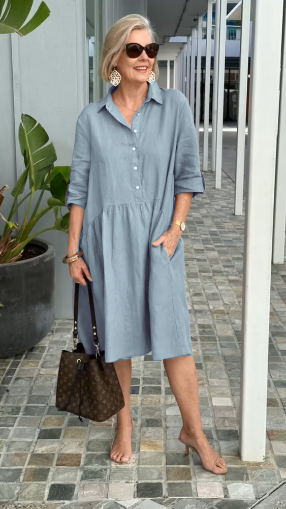 KINSLEY - VESTIDO DE LINO BRISA FRESCA