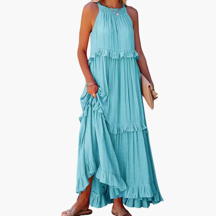 DIVINA - VESTIDO ESTILO VOLANTES LIGEROS
