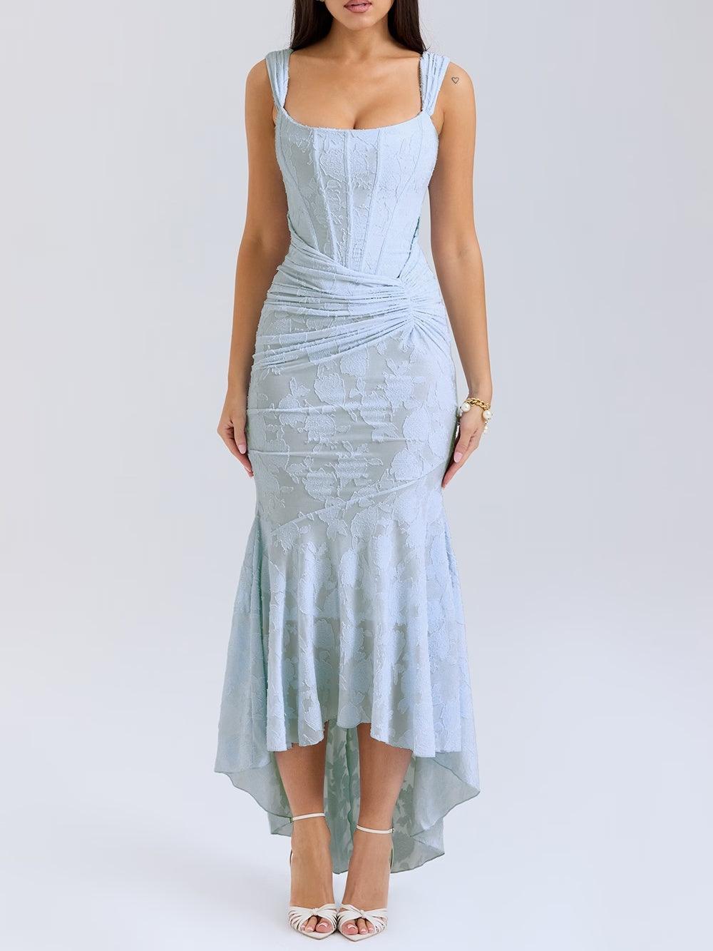 ROWAN - VESTIDO MAXI FLUIDO SKY BLOOM