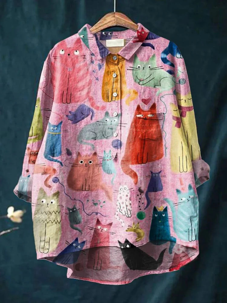Christi | Camiseta de Arte de Gato