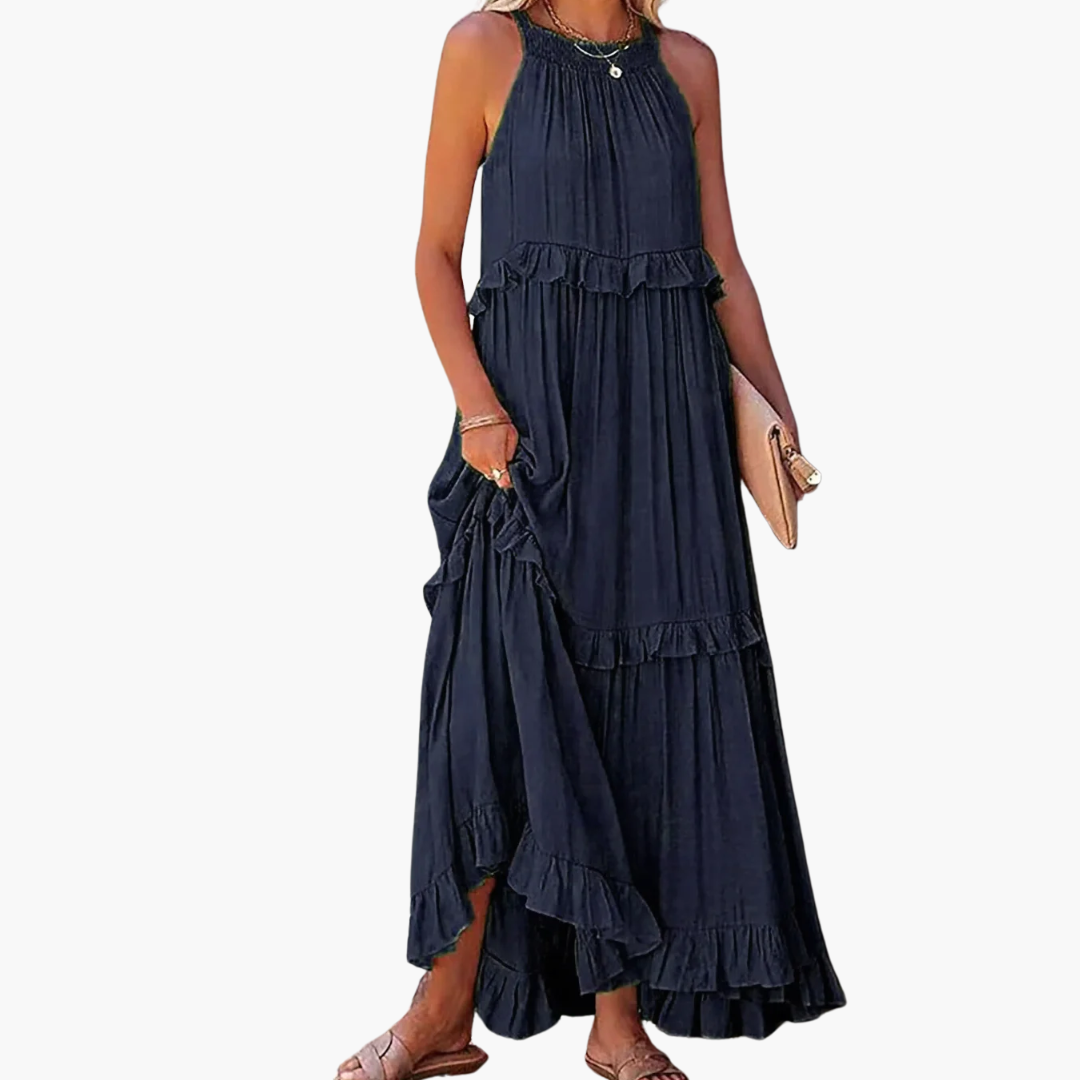 DIVINA - VESTIDO ESTILO VOLANTES LIGEROS