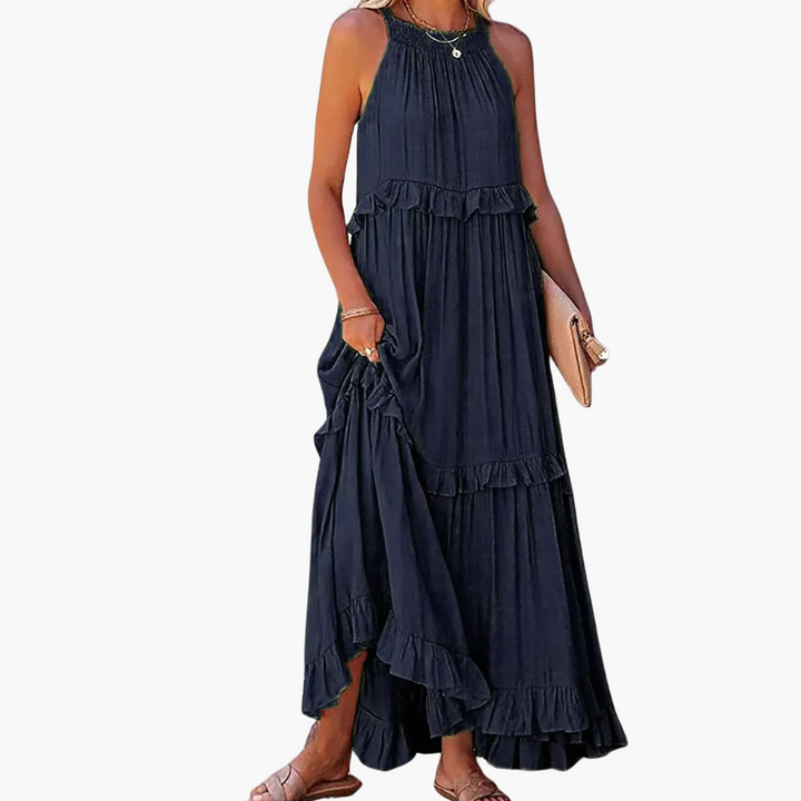 DIVINA - VESTIDO ESTILO VOLANTES LIGEROS