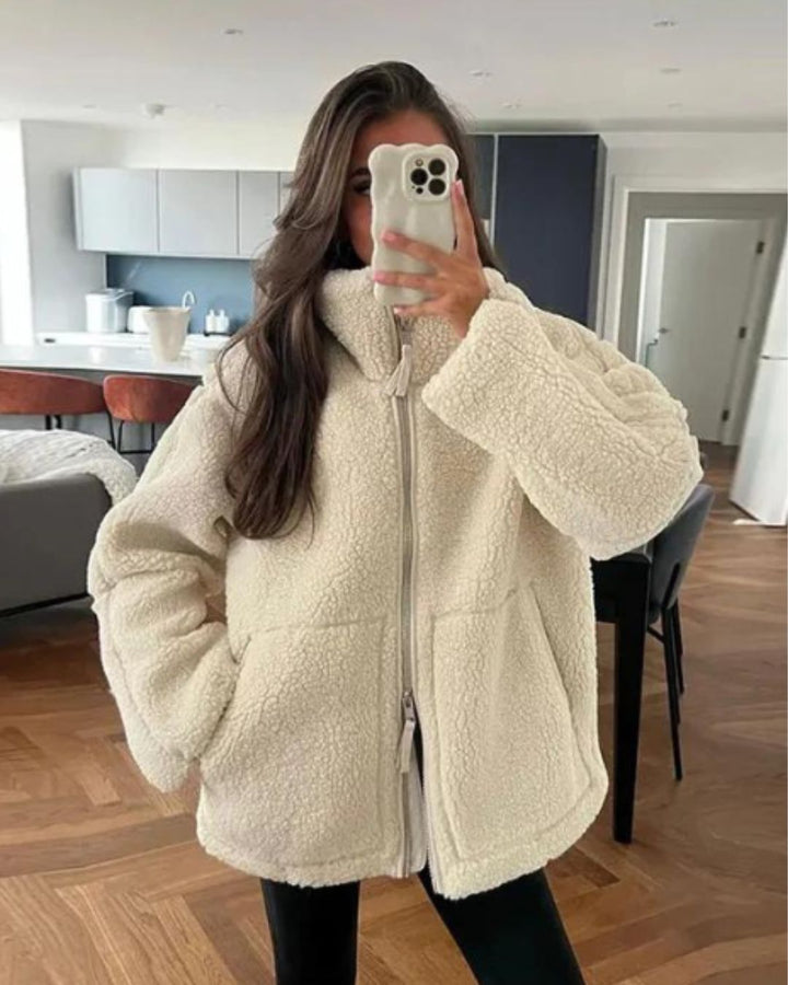 FINLEIGH - CHAQUETA TEDDY ULTRA CÓMODA Y SOBREDIMENSIONADA