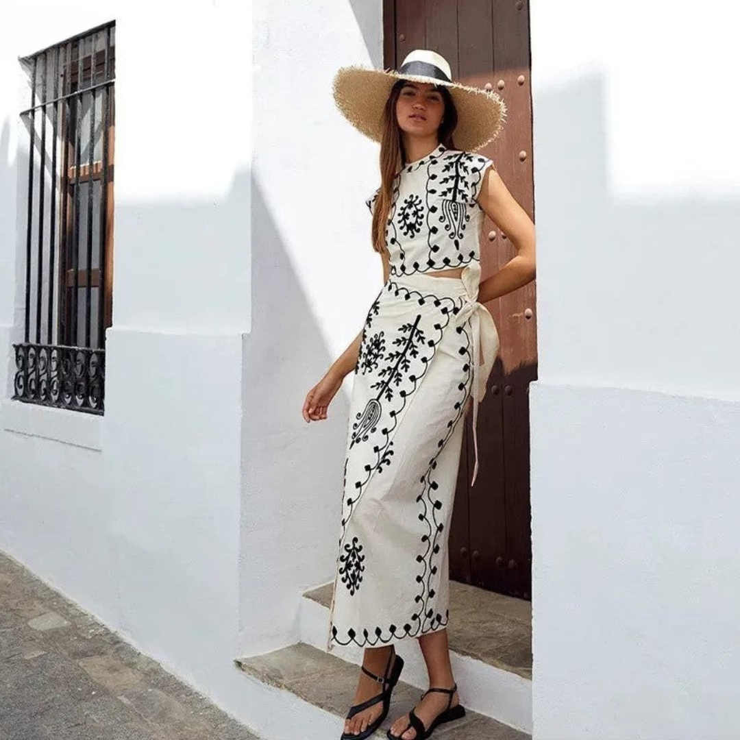 SURI - CONJUNTO DE VERANO CHIC DE 2 PIEZAS