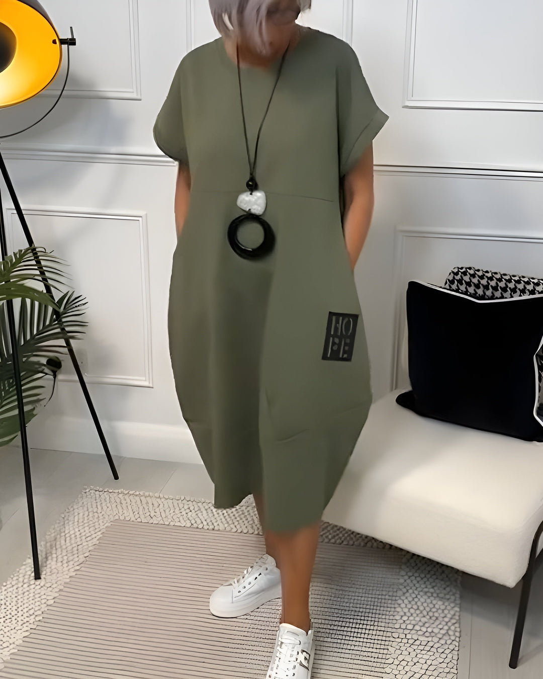 Iris™ - Vestido elegante de manga corta