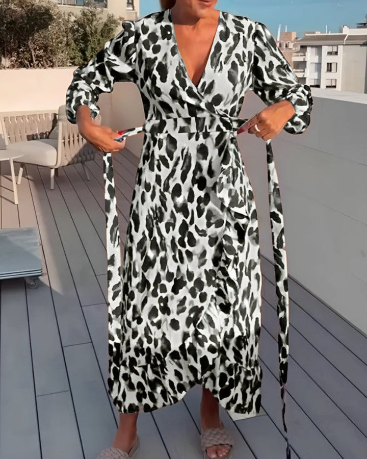 GUNDA - VESTIDO CON ESTAMPADO DE LEOPARDO