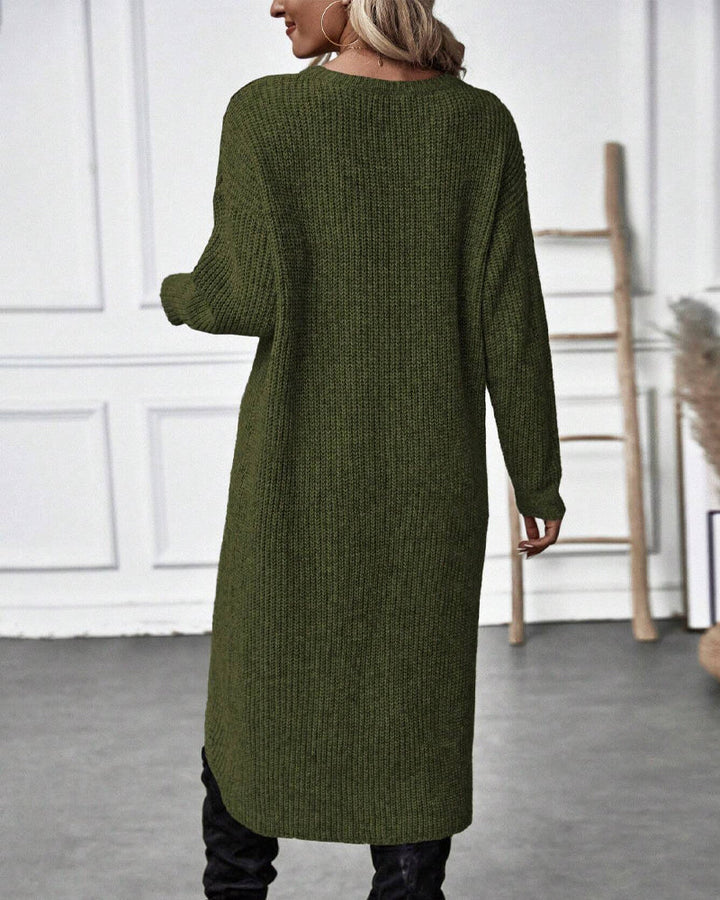 Addison™ - Vestido Suéter de Estilo Irregular