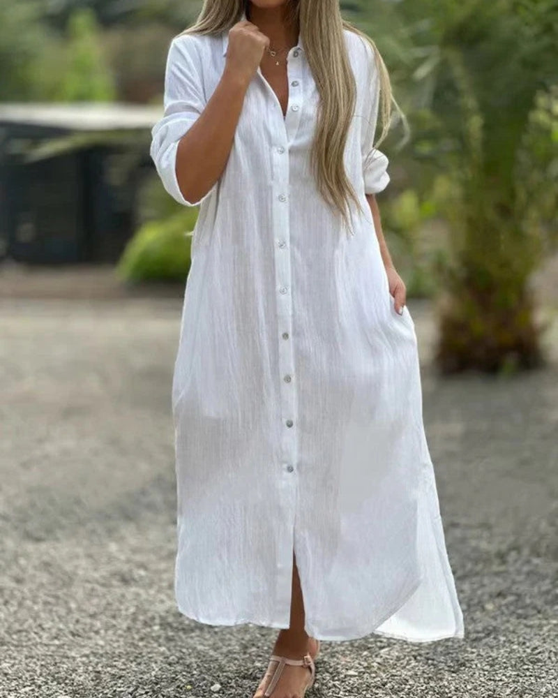 FITA - VESTIDO DE ALGODÓN PURO