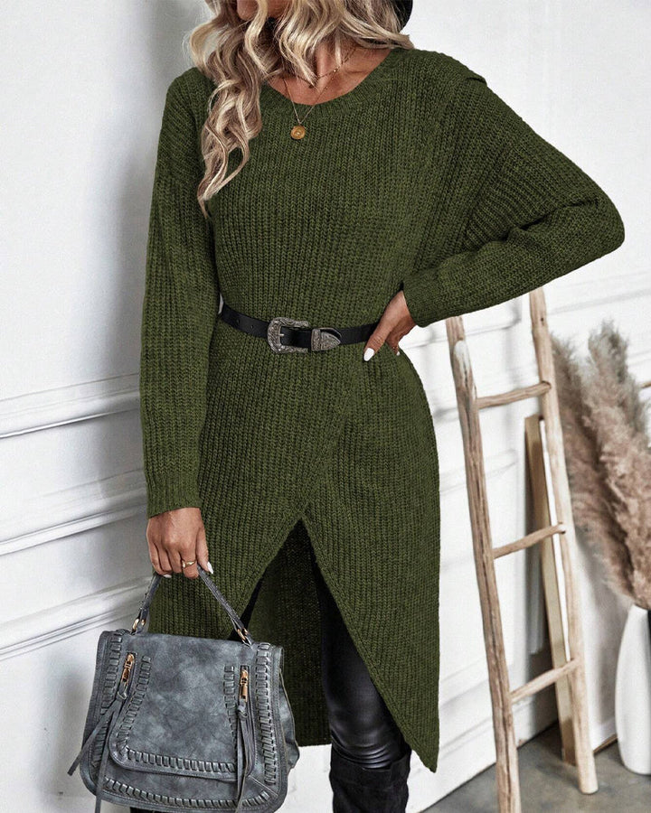 Addison™ - Vestido Suéter de Estilo Irregular