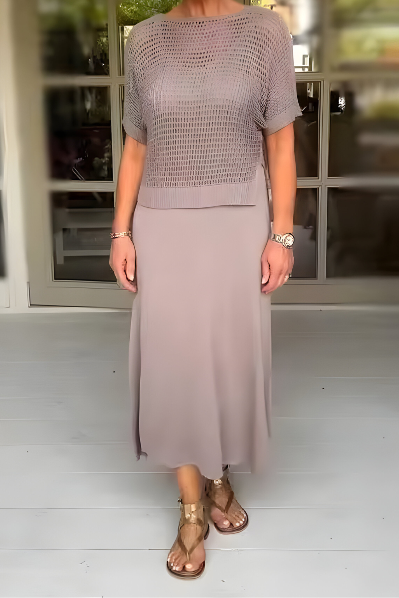KEANNA - VESTIDO DE VERANO TEJIDO A LA LUZ DEL SOL