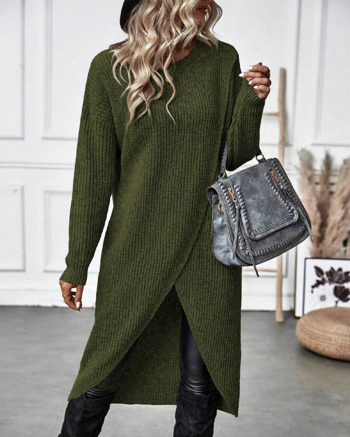 Addison™ - Vestido Suéter de Estilo Irregular
