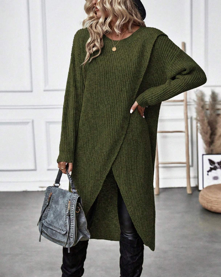 Addison™ - Vestido Suéter de Estilo Irregular