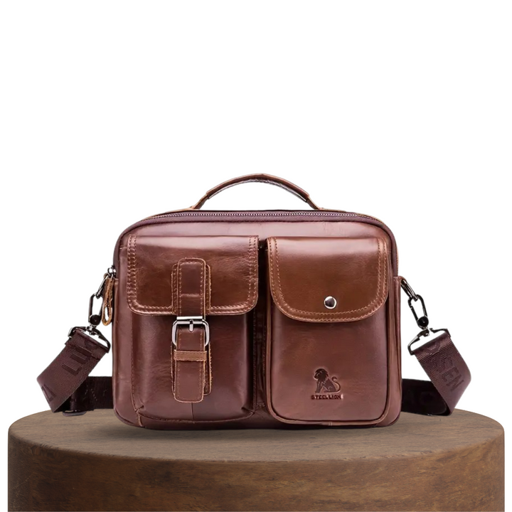 Grady | Bolso Clásico de Cuero para Hombro con Detalle de Hebilla Vintage
