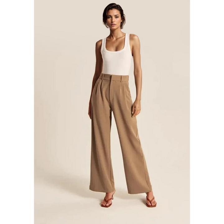 MERILYN - PANTALONES ANCHOS CON CORTE CÓNICO