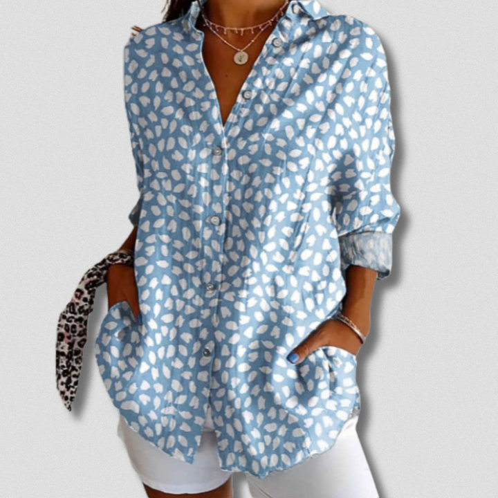STACEY - BLUSA DE MANGA LARGA CON ESTAMPADO FLORAL