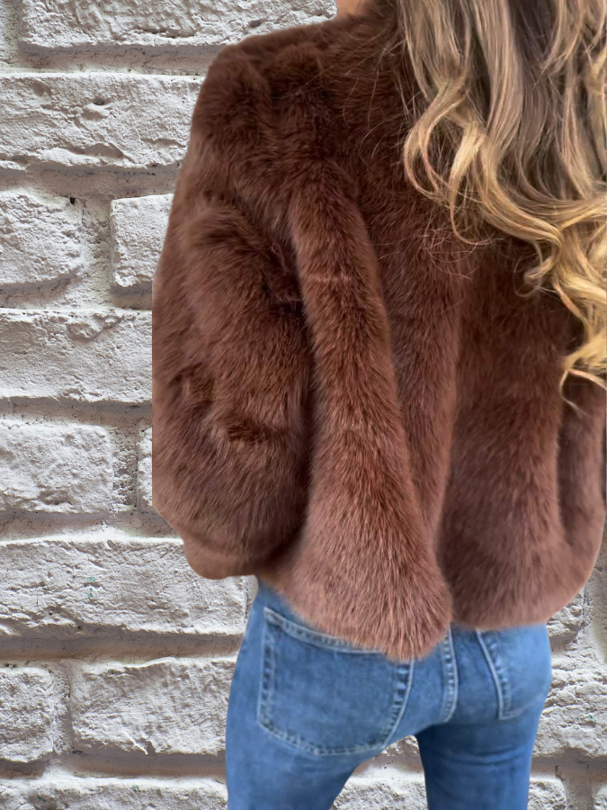 KATHLEEN - CHAQUETA DE INVIERNO DE PIEL SINTÉTICA