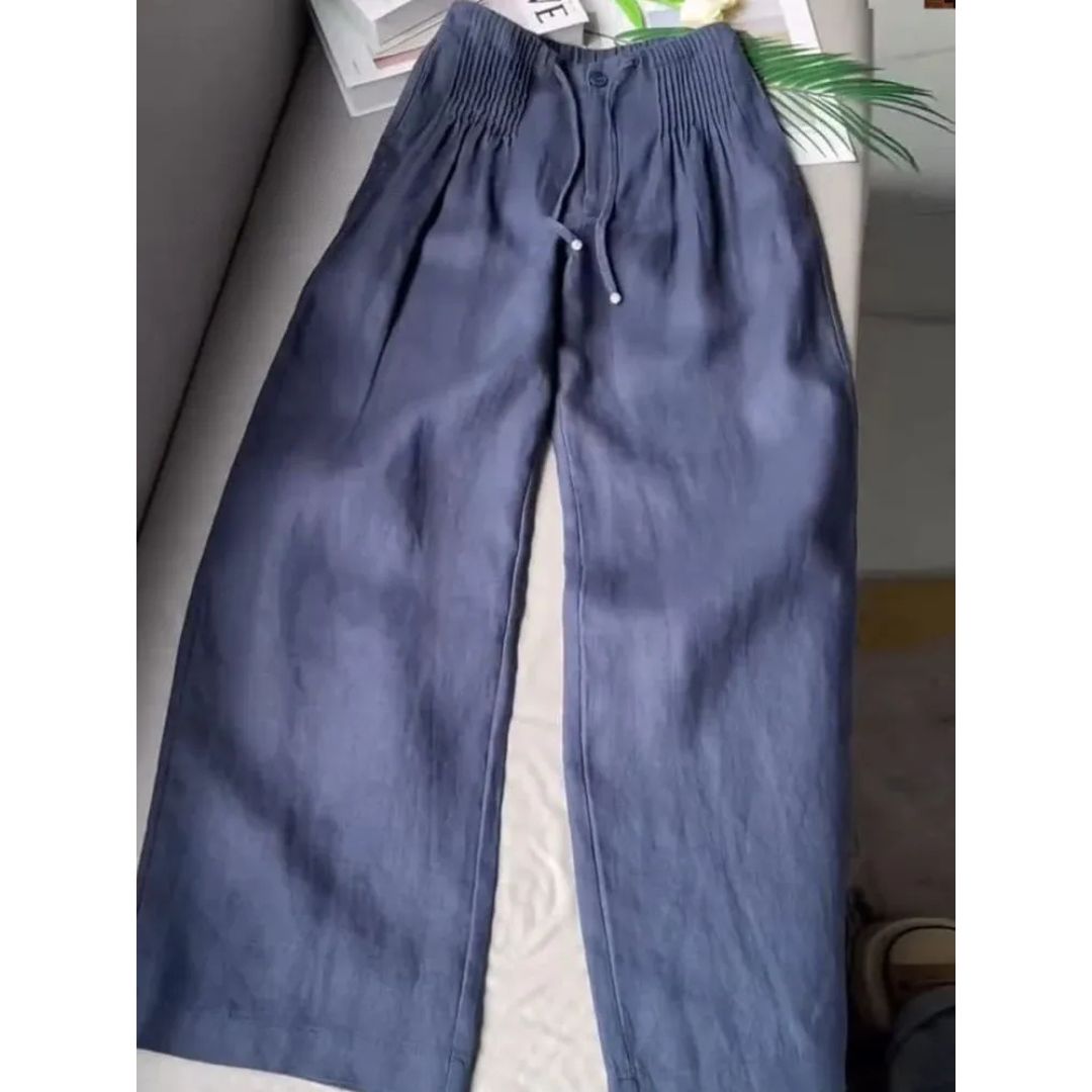 JULES - PANTALONES DE PIERNA ANCHA PLISADOS