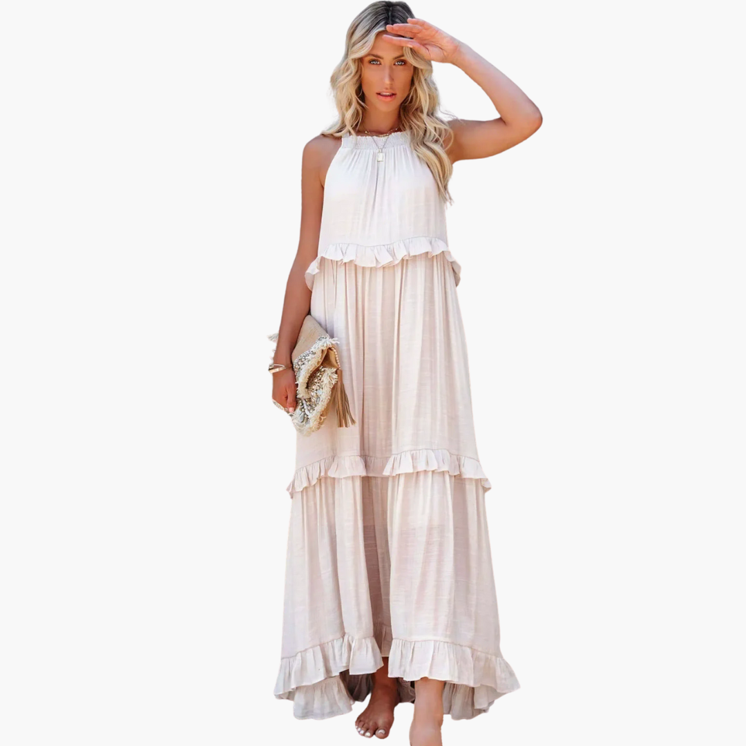DIVINA - VESTIDO ESTILO VOLANTES LIGEROS