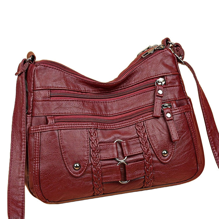 RACHEL - BOLSO CRUZADO DE CUERO ANTIRROBO