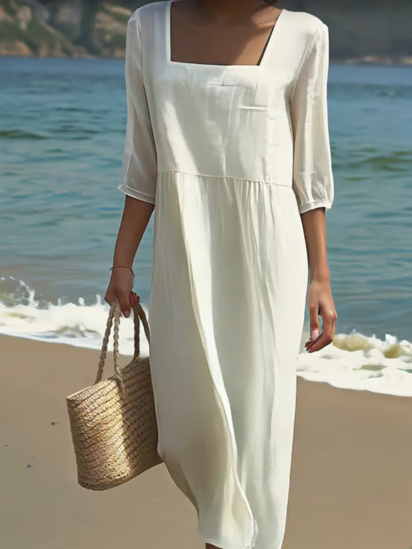 KLEA - VESTIDO DE LINO ESTILO PURO