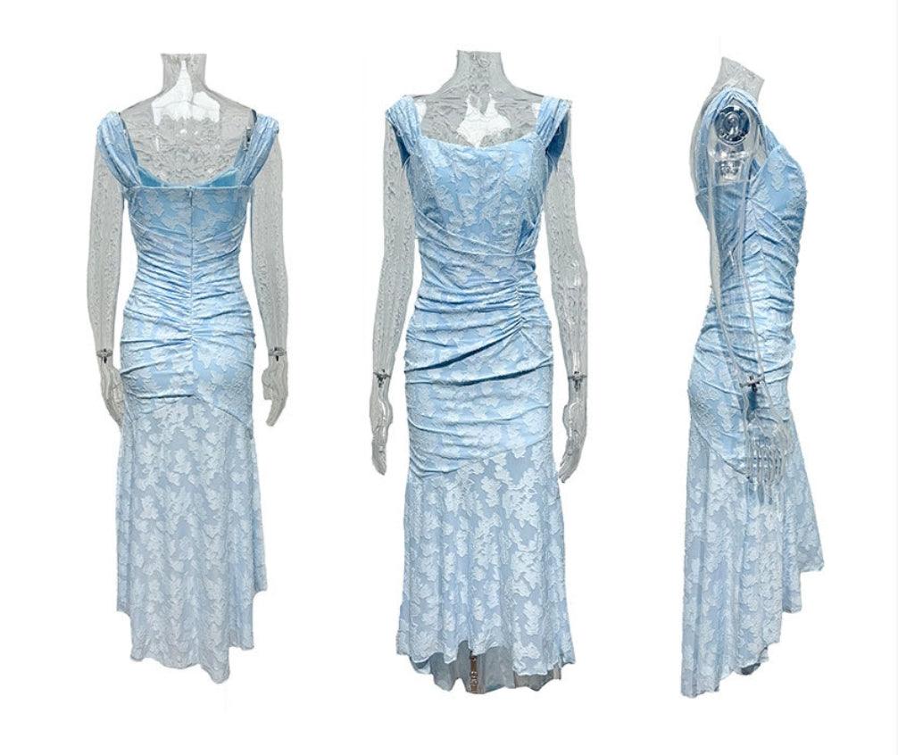 ROWAN - VESTIDO MAXI FLUIDO SKY BLOOM