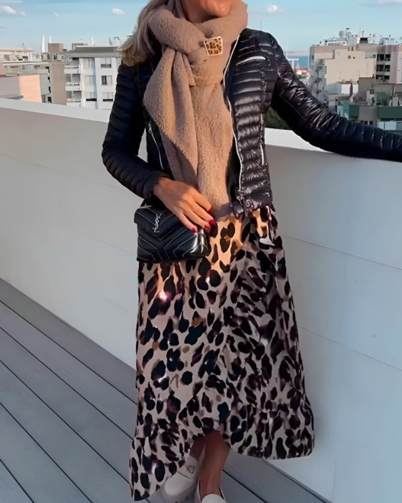 GUNDA - VESTIDO CON ESTAMPADO DE LEOPARDO