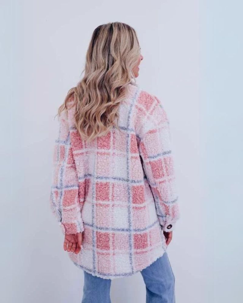 FELICIA - CHAQUETA DE FORRO POLAR A CUADROS