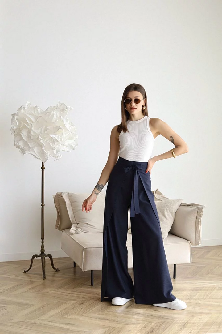 KRISTY - PANTALONES DE LINO SUAVES