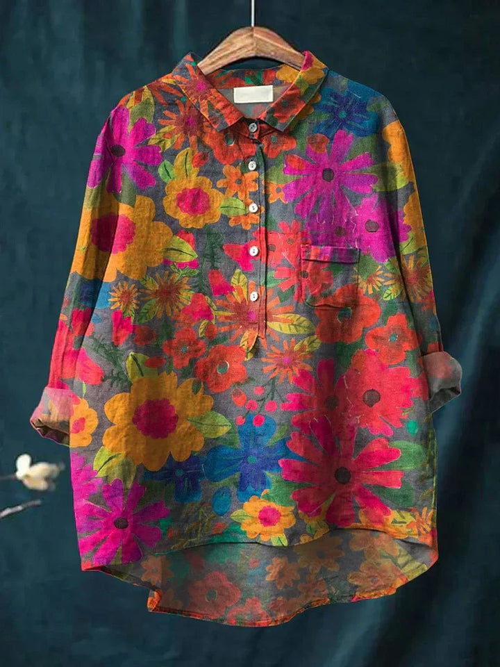Lois | Playera con Estampado de Plantas