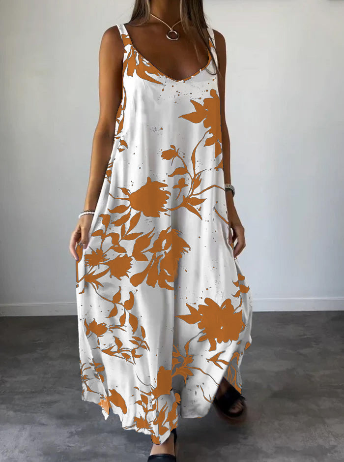 RADA - VESTIDO LENCERO ELEGANTE CON ESTAMPADO