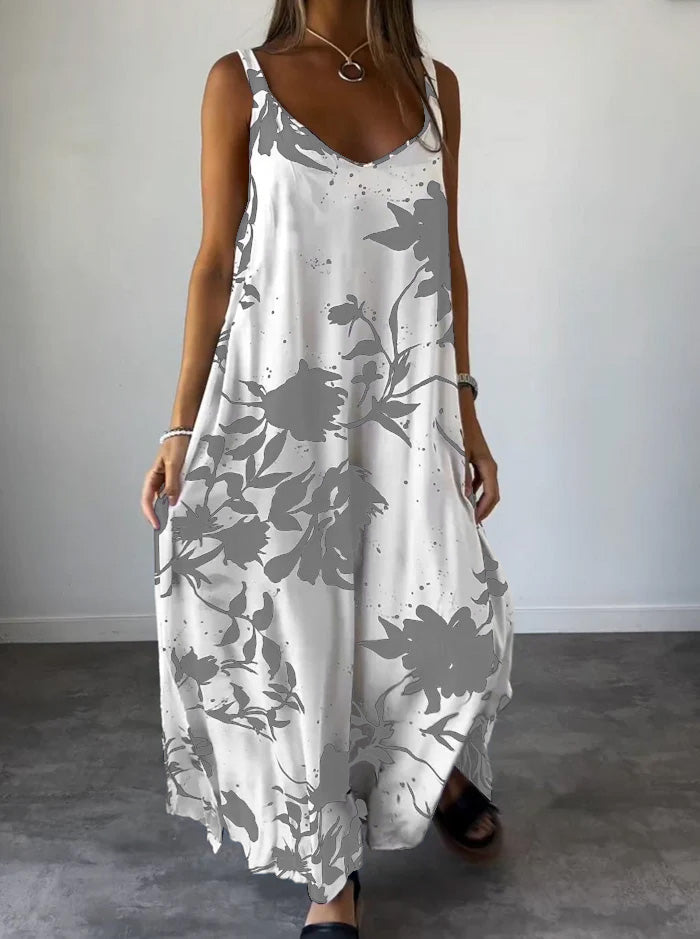 RADA - VESTIDO LENCERO ELEGANTE CON ESTAMPADO