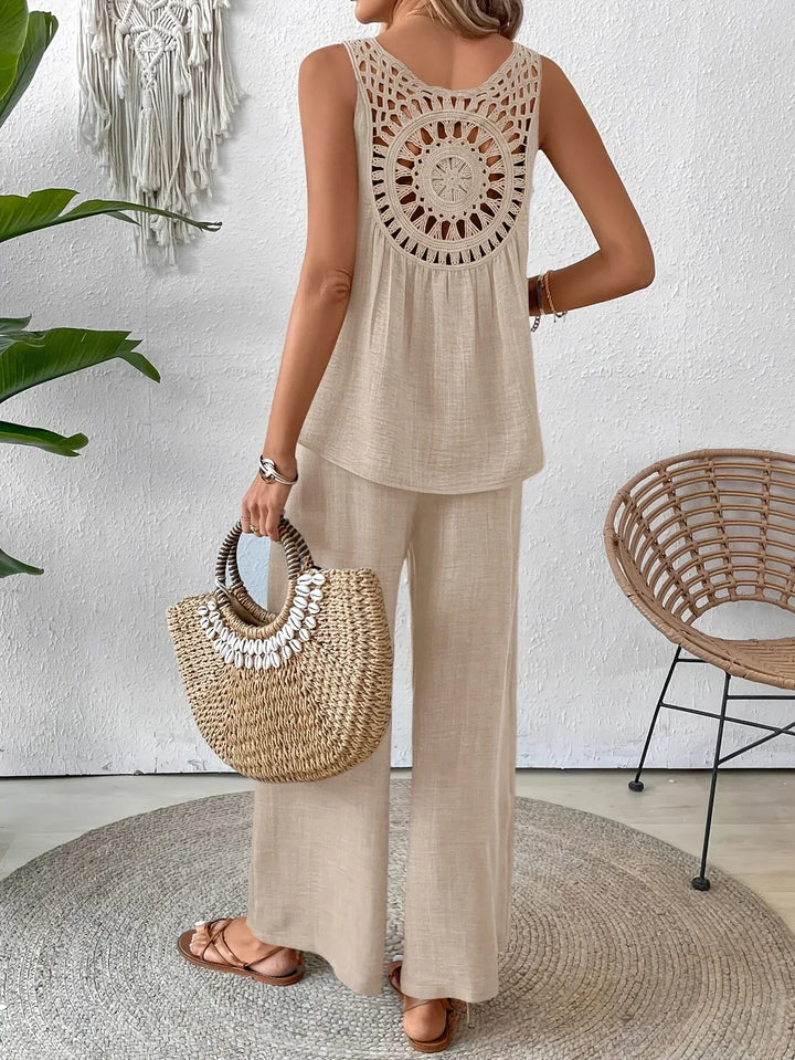 QUITA - CONJUNTO DE TANK TOP Y PANTALONES TODO EL DÍA