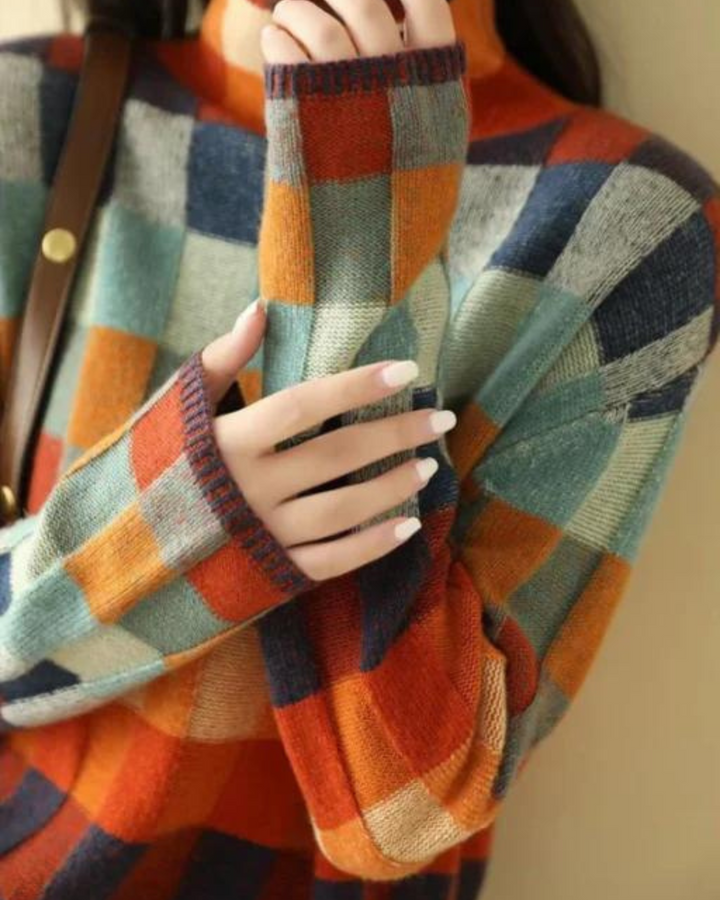 DAPHNE - SUÉTER DE ALGODÓN PATCHWORK