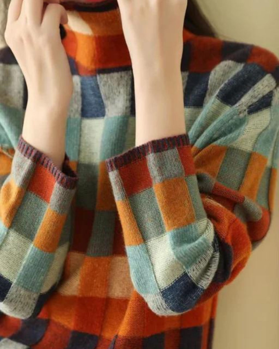 DAPHNE - SUÉTER DE ALGODÓN PATCHWORK