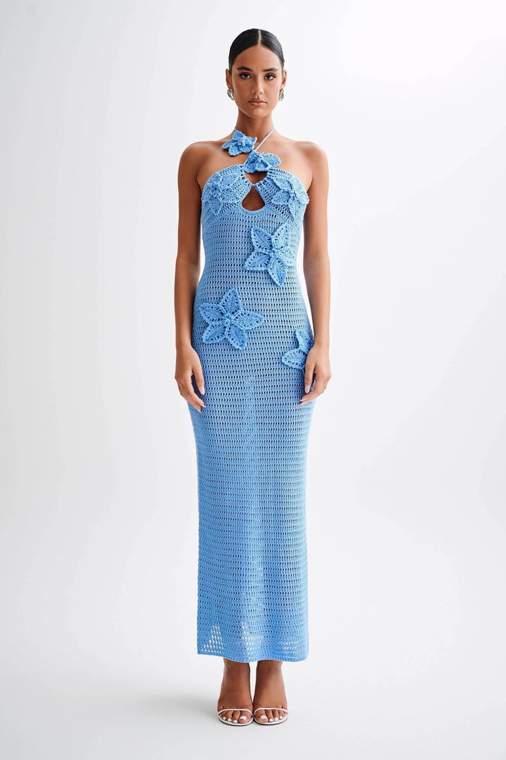 BELLEZA - VESTIDO MAXI DE CROCHET CON SILUETA FLUIDA