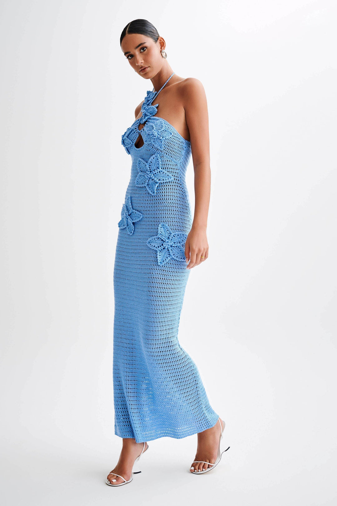 BELLEZA - VESTIDO MAXI DE CROCHET CON SILUETA FLUIDA